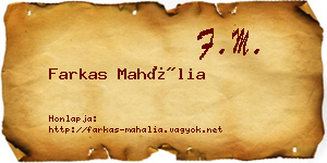 Farkas Mahália névjegykártya
